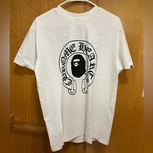 Bape Chrome Hearts T Shirt Men’s size L White